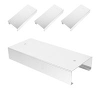 Sosoport 4 Pièces Farmhouse Mason Jar Organizer Rack Wall Mounted Hanging Kitchen Cabinet Shelf for Canning Jars and Food Storage Heavy-Duty Vertical Storage