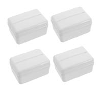 Sosoport 4 Pièces gâteau d' tirez cas fournitures de gâteau de fête d'anniversaire tirant des accessoires de gâteau Décoration de fête d'anniversaire Plastique blanche