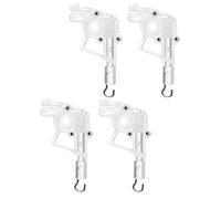 Sosoport 4 Pièces Mécanisme D'inclinaison pour Baguette de Store 2 Pouces Hexagonal Transparent en Plastique, Rechange Compatible Stores Vénitiens, Accessoires pour Réglage d'angle