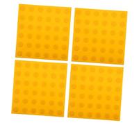 Sosoport 4 pièces Panneaux de Guidage PVC Carreaux de Sol Antidérapants à Dots Élevés pour Environnements pour Aider les Malvoyants Extérieur