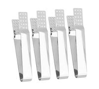 Sosoport 4 pièces Pince à Sachet de Thé Acier Inoxydable Pince Brûlure pour Infusion de Thé Outil Presse Sachet Réutilisable pour Cuisine