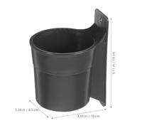 Sosoport 4 Pièces Porte-gobelet Plastique Noir pour Siège de Spectacle et | Rangement Stable des Boissons, Installation Facile, Surface Lisse, Conserve L’accoudoir, pour Salles de Conférence