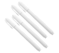 Sosoport 4 Pièces Stylo Marqueur Alimentaire Blanc pour Décoration de Gâteaux et Biscuits, Plastique Confortable, Résistant Déformation, pour Anniversaire