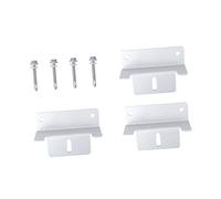 Sosoport 4 Pièces Support de Panneaux Solaires Z Alliage Aluminium Lot de Brackets pour Systèmes Photovoltaïques pour Rv Bateaux et Trailers