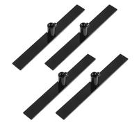 Sosoport 4 Pièces Support Mural en Métal Noir pour Accessoires de Robot Pâtissier, Installation sans Outil, Dimensions 15x2,6x1,7 Cm, pour Organisation Cuisine