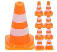 Sosoport 40 Pièces Cônes de Circulation Miniatures Éducatifs de Routière pour Accessoires de Simulation pour Apprentissage et Interaction Parent