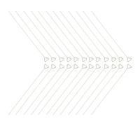 Sosoport 40 Pièces Lot de Porte-Cartes Métalliques Forme de Cœur pour Mariage Supports Dorés pour Numéros de Table Clips Mémo et Piques Floraux pour Décorations