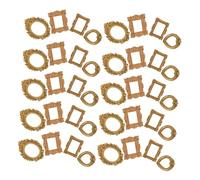 Sosoport 40Pcs Cadre Photo Manucure Cadres Photo Vintage Miniature Mini Baroques Mini En Résine En Résine Doré
