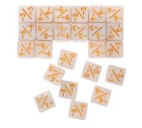 Sosoport 48 Pièces Dés Arithmétiques Blanc en Acrylique pour | Signes Clairs, Pratique Interactive du Calcul, Usage pour Élèves, Jeux de Société, Portable