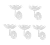 Sosoport 5 Pièces Bassin en Pierre de Cargaison de crevettes Plat de crevette d'alimentation de réservoir Petit mangeoire de crevettes d'aquarium Support de Nourriture de crevette Plastique