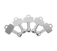 Sosoport 5 Pièces Clé Triangle pour Serrure de Poubelle Clé à Molette Extérieure Résistante à Eau pour Bac à Ordures Serrure Armoires et Portes Ascenseur Usage Polyvalent pour Bennes