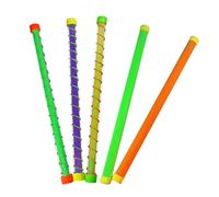 Sosoport 5 Pièces fête des bruiteurs Jouets de bruitiers Tubes sonores pour Les Enfants Tube de Bruit Ventilateurs de fête Jouets bruyants pour Enfants Plastique