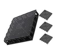 Sosoport 5 Pièces Filtre De Fond D'aquarium Filtre De Fond De Cuve Poisson Sable D'aquarium Décorations D'accessoires D'aquarium Filet Mangeoire Réservoirs De Plein Air Plastique Black