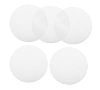 Sosoport 5 pièces Tapis Cuisson Vapeur Réutilisable Silicone Antidérapant Tapis Vapeur Non Adhésif Rond pour Dim Sum Pâtisserie et Cuisson Au Micro Ondes Lot