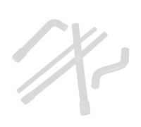 Sosoport 5 Pièces Tuyau Flexible en Silicone Haute Température pour Distributeur D'eau, Compatible Universellement, Design sans Couture, pour Bureau et Maison, Durite Blanche