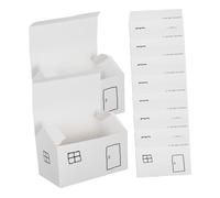 Sosoport 50 Pièces Boîtes Pliables Forme de Maison Contenants Robustes pour Bonbons Cookies et Friandises pour Mariages Showers et Événements Festifs