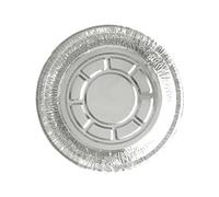 Sosoport 50 pièces Bols Aluminium Jetables Moules Ronds Aluminium Résistants à Haute Température pour Pâtisserie Bbq et Cuisson sans Couvercle pour Gâteaux Maison et