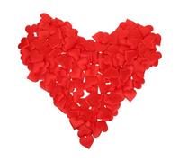 Sosoport 500 Pétales en Éponge de Cœur Rouge, Décoration Romantique pour Table de Mariage, Saint-Valentin, Anniversaire Confettis Réutilisables pour Fêtes, Lot de 5 X 100 Pièces