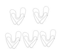 Sosoport 5pièces Chaîne De Plaque Identité Acier Chaîne à pour Colliers Et Et Polyvalente