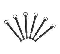 Sosoport 6 Ensembles Fan Pin Repair Kit Metal Shaft Rivets Nuts For Hand Folding Fans Secure Fastening Decorative Replacement Parts For DIY Repairs