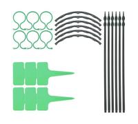 Sosoport 6 Ensembles Treillis Vert en Plastique pour Plantes Grimpantes et Vignes, Support Robuste Qui Guide Les Tiges et Empêche Leur Dispersion en Extérieur
