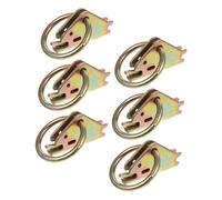 Sosoport 6 pièces Anneaux de Fixation Lourds pour Camion Accessoires de Piste O Acier Robustes Surface pour Chargement Fixation Sécurisée Remorque et Camion
