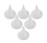 Sosoport 6 Pièces Chapeaux en Papier Soi-même pour Garçon et Filles, Blanc, Réutilisables, pour Activités Artistiques et Événements Scolaires en Maternelle