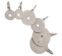 Sosoport 6 Pièces Cibles Métalliques de Tir à l'arc en Acier Inoxydable 304 | Cible de Précision, à Suspendre Pratique, Argenté, pour Flèches et Arcs