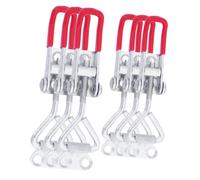 Sosoport 6 pièces Loquet à Bascule Réglable Capacité Serrure Applique pour Portes Bois et Fixation Rapide et Stable