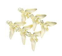 Sosoport 6 Pièces Ornements Tête Doré pour Mât de Drapeau Extérieur Kit Réparation Drapeaux Jardin Fixation Incliné Stable Compatible Multidrapeaux