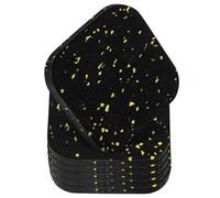Sosoport 6 Pièces Tapis D'équipement en Caoutchouc Noir Anti-vibration et | Protection du Sol, Résistance à L'usure, Lot, Usage sous Appareil de Sport