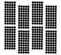 Sosoport 600 Paires Pastilles Adhésives Rondes Noires à Fermeture | Réutilisables, Adhérence Renforcée, Application Facile, Pression Uniforme, pour Loisirs Créatifs et Sport