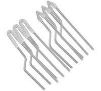 Sosoport 6pcs Pointes de Pyrogravure en Fer Argenté pour Pyrograveur Bois, Chauffage Stable et Distribution Uniforme, pour Gravure sur Bois et Découpe de Cuir