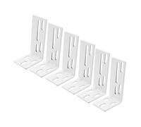 Sosoport 6pièces Supports De Fixation pour Rail De Rideaux Électriques Équerres Latérales Acier Inoxydable pour Installation Facile à Domicile Et Bureau