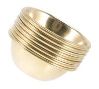 Sosoport 7 pièces Bol Tibétain en Laiton pour Prière Bouddhiste Décoratif pour Temple et Rituel de Recueillement