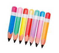 Sosoport 7 pièces Décorations Gonflables de Crayons Rentrée Scolaire Ballons PVC Colorés pour Salle de Classe Accessoires Ludiques et pour Garçon Fille