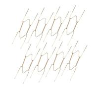 Sosoport 8 pièces Lot de Crochets Muraux Invisibles pour Assiettes Dorés Supports Décoratifs Robustes et Faciles à Installer pour Cuisine Salle à Manger et Salon
