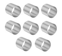 Sosoport 8 pièces Moule à Gâteau Rond Acier Inoxydable Anneaux pour Pâtisserie Multifonctions Cercles Mousses Facile à Nettoyer Cuisson et Décoration Dessert