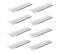 Sosoport 8 Pièces Plaque chauffante de Barbecue en Acier Inoxydable pour Remplacement Les pièces grillades Couverture de brûleur de Gril Plaque chauffante Barbecue