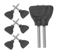 Sosoport 8 Pièces Vis de Fixation Antidérapante en Métal pour Base de Défonceuse, Accessoire Protecteur Transparent pour Équipement D'atelier de Travail du Bois