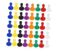 Sosoport 80 Pièces De Jeu De Société Petites Pièces D'Échecs Colorées Pions De Jeu De Table en Plastique Jetons Accessoires pour Anniversaires Fêtes Festivals