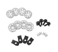 Sosoport 80 Pièces Kit Clips Fixation Automobile avec Agrafes Métalliques U pour Protection Thermique Assortiment Agrafes Carrosserie Résistantes pour Bouclier Anti-chaleur Sous-véhicule