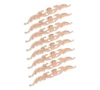 Sosoport 8pièces Lot de Appliques Décoratives Bois Incrustations Murales Et Stickers pour Armoires Portes Miroirs Placards Et Penderies