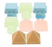 Sosoport 8pièces Mini Piliers Romains Et Pyramides Égyptiennes Statues De Colonnes Miniatures pour Décoration Maison Bureau
