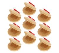 Sosoport 9 Pièces Instruments de Percussion en Bois pour Garçons et Filles, Design Double Plaque, Surface Finement Polie, pour L'éducation Musicale Les Leçons
