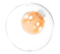 Sosoport Abat Jour Globe Verre Transparent pour Lampe de Table Remplacement Facile Diffuseur Lumineux pour Éclairage Moderne Intérieur et Bureau