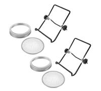 Sosoport Acier Couvercle de Germination 86mm Inoxydable pour Bocal Mason