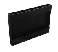 Sosoport Acrylique Support Mural pour Placard, Noir, à Pailles | Perçage, Installation Facile, Rangement Intégré, Compatible Pailles Réutilisables, pour Portes