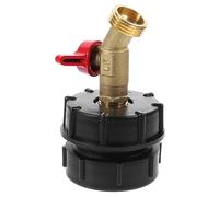 Sosoport Adaptateur IBC pour Réservoir Eau avec Robinet Pouce Cuivre pour Raccord Tuyau Arrosage Jardin Accessoire Étanche pour Cuve Barrel