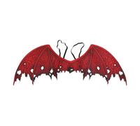 Sosoport Aile du Diable Cosplay Rouge Tissu Non Tissé 1 PièCe Adultes